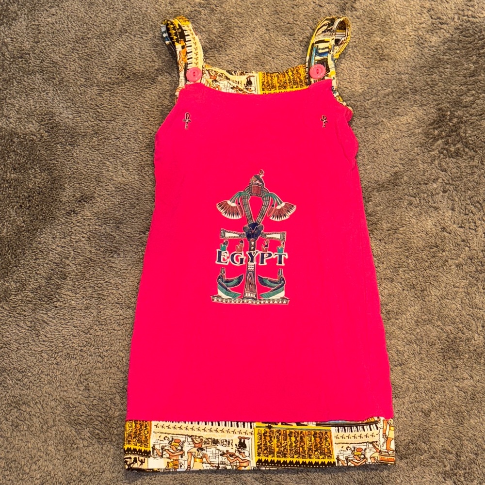 Red Egyptian Themed Dress